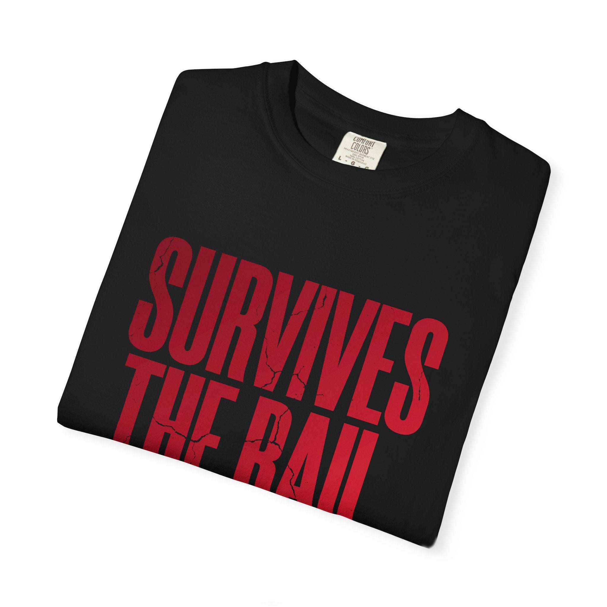 Survives The Rail (Classic Fit) — Blood Red