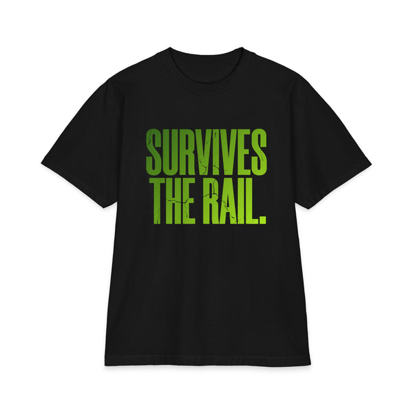 Survives The Rail (Heavyweight Oversized) — Slime Green
