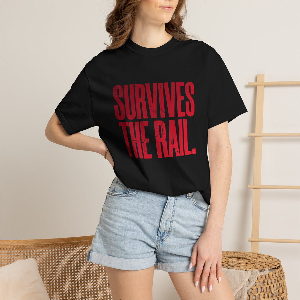 Survives The Rail (Classic Fit) — Blood Red