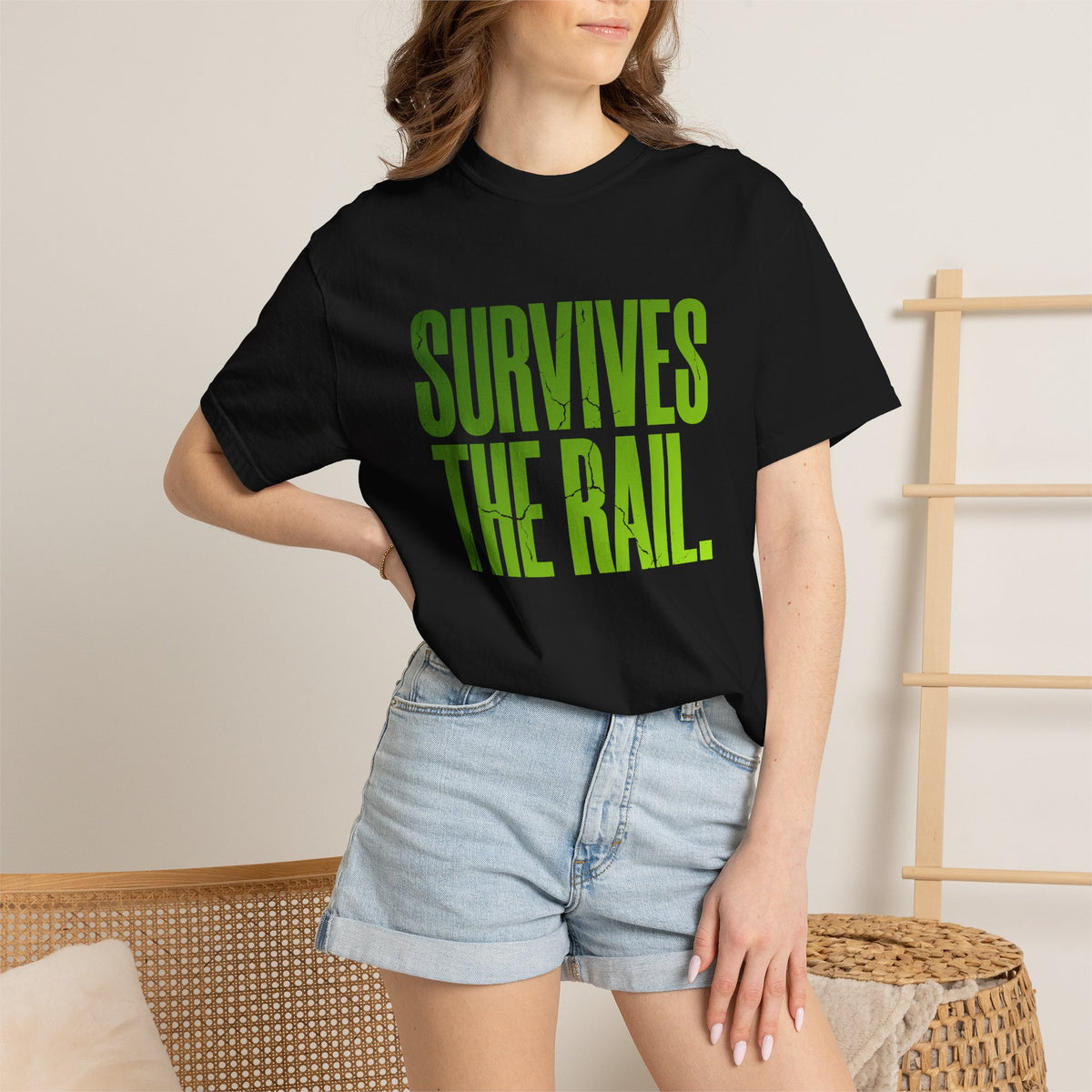 Survives The Rail (Classic Fit) — Slime Green